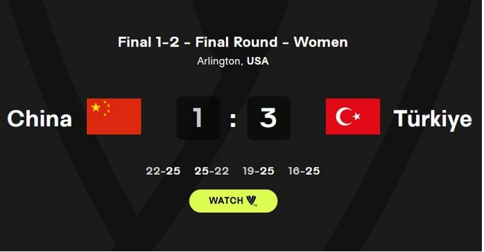 中国女排获得2023世界女排联赛亚军！