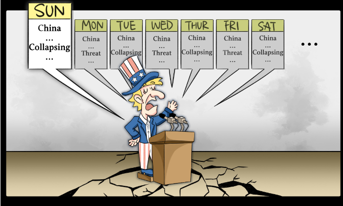新漫评：“崩溃论”“威胁论” 美国屡唱屡败！