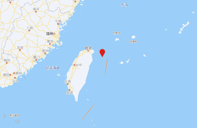 台湾宜兰县海域发生4.0级地震，震源深度95千米