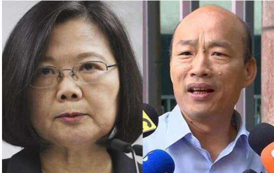 韩国瑜与蔡英文相距不到1公里造势，网友发现惊人细节